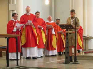Messe animée par les scouts, Düsseldorf