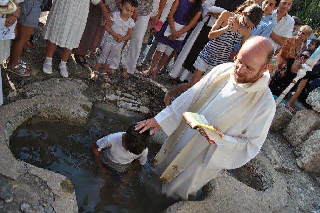 Au baptistère du IVè siècle