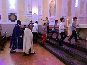 Bogota Prêtres et servants de messe