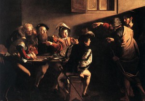 Caravage La vocation de St Matthieu