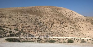 Marche dans le désert en Terre Sainte