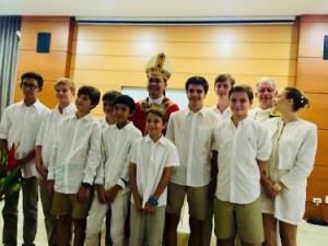 Avec les jeunes confirmés