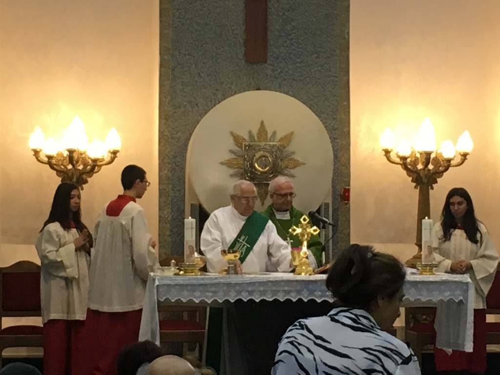 Amman Ste Marie de Nazareth avec Mgr Shomali