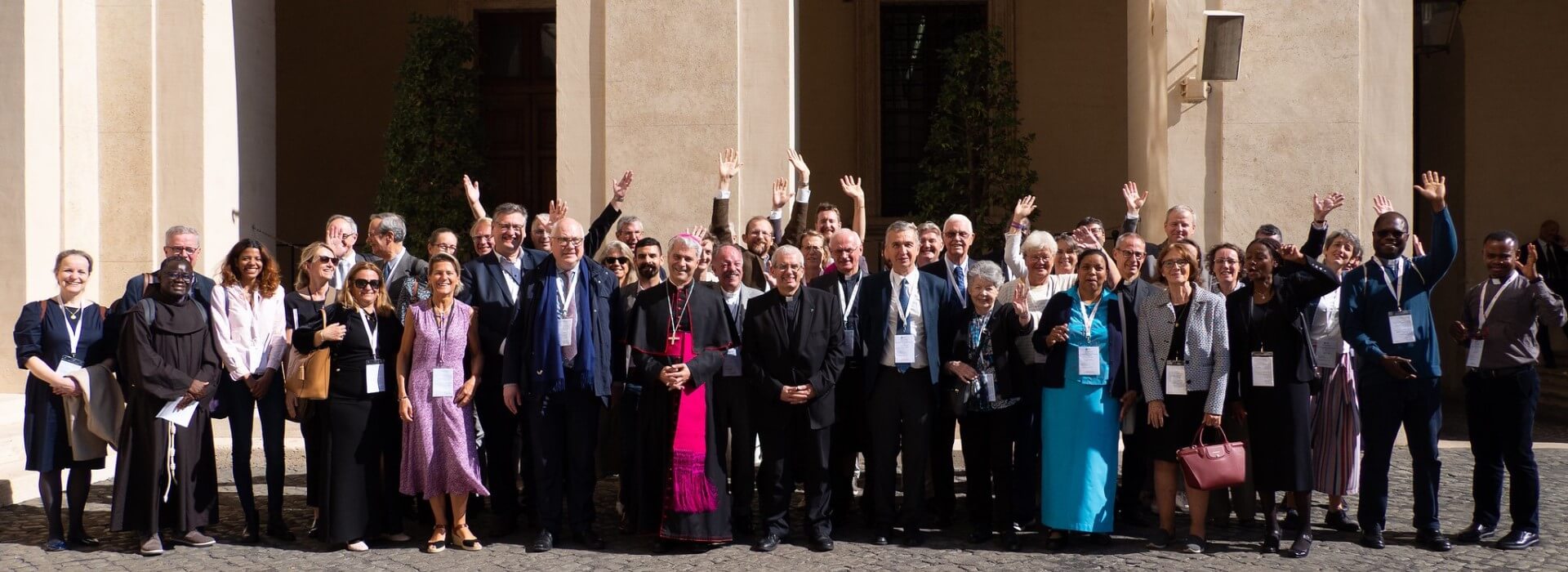 photo de groupe aux Journées pastorales Rome 2022