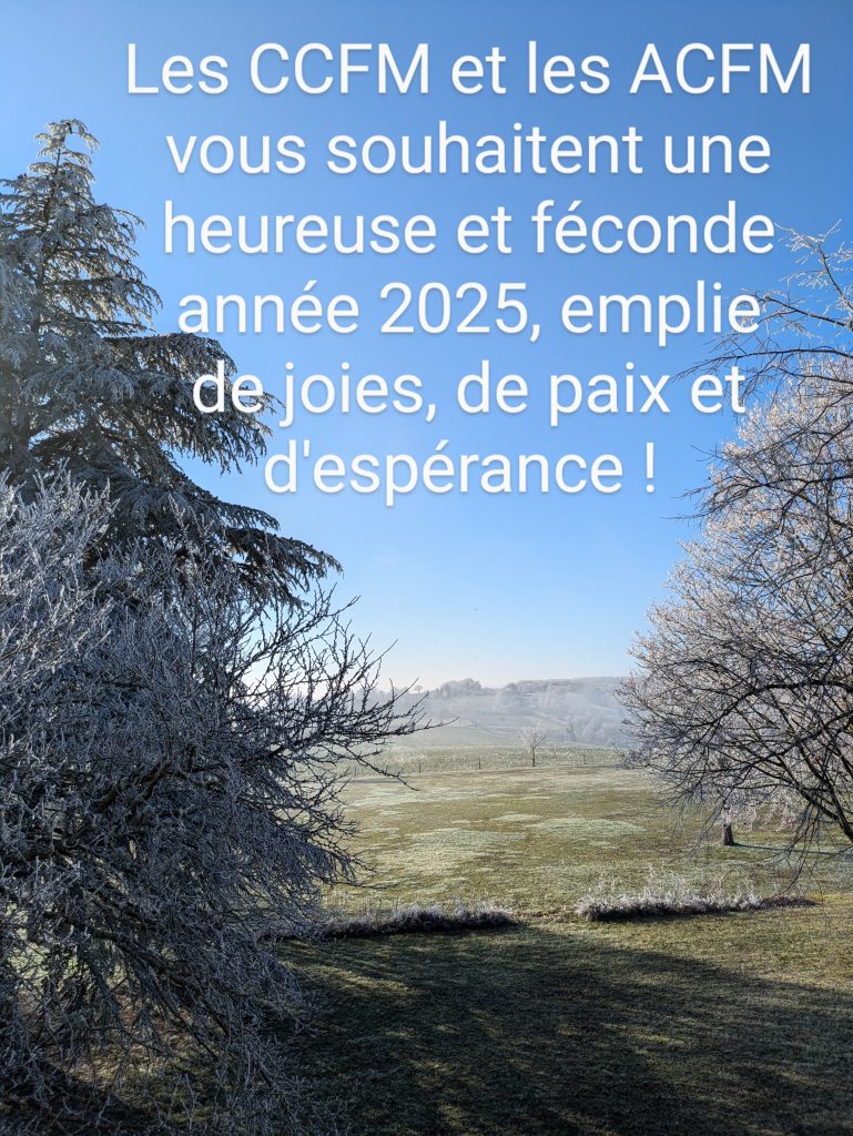 CCFM et ACFM Voeux 2025